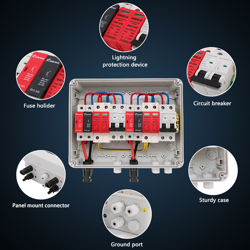 XIONGISOLAR 2 in 2 out DC 600V - Solar Combiner Box review and price