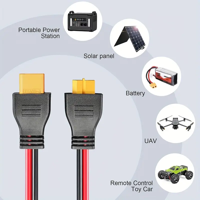 60cm 12AWG XT60 1 Female to 2  - Solar Combiner Box review and price