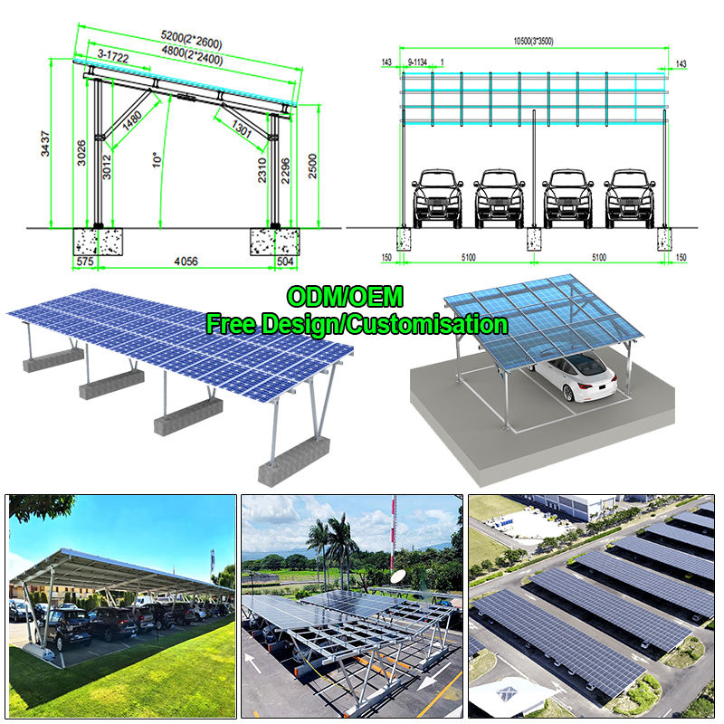 Single Pole Solar Carport PV M - Renewable Energy Us review and price