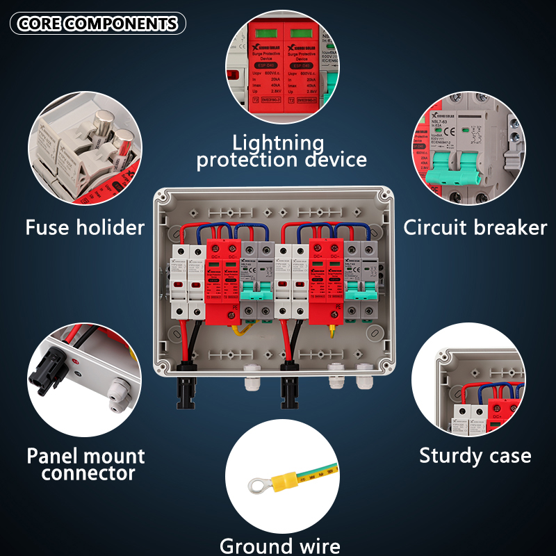 Full Copper Wire PV Combiner B - Solar Combiner Box review and price